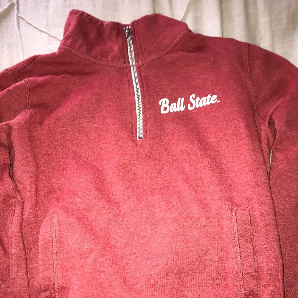 new ball state half zip pullover